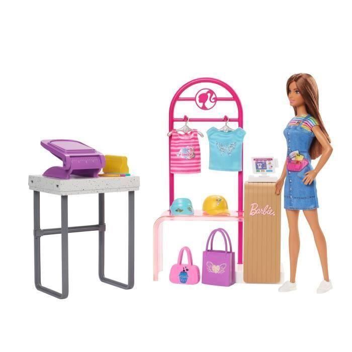 BARBIE - Barbie Salon de Coiffure - Coffret Mobilier de Poupée &  accessoires - Poupée Incluse - Cdiscount Jeux - Jouets