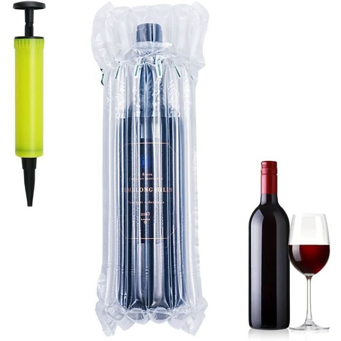 Lot de 20 Bubble Wrap Bottle Sac Bouteille Vin Pompe Air