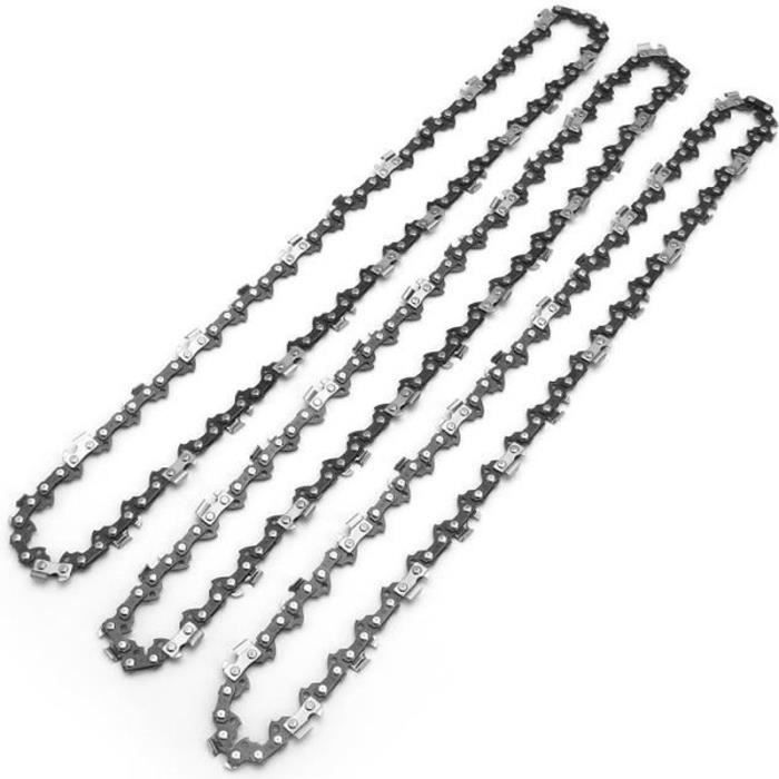 3 Chaînes De Scie Semi-Burin 35cm 3/8" 52 Maillons 1,1mm Pour Makita DUC353 Etc.