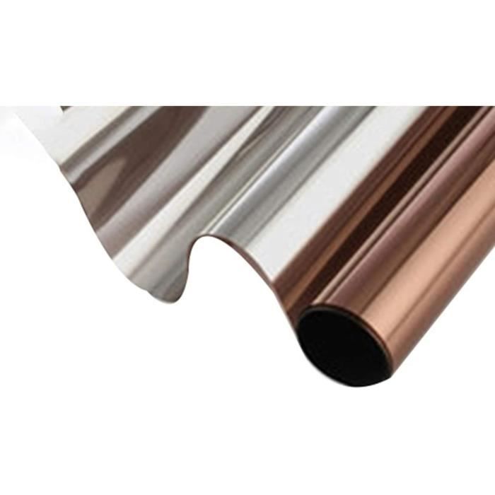 Film Miroir Autocollant Pour Fenêtre - 45x200 Cm | Brise-vue, Isolation Thermique, Bloque 98% Des UV | Sans Résidus Filtre Solaire Fenetre