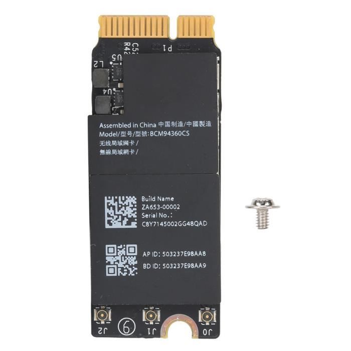 Carte Réseau WiFi/Bluetooth BCM94360CS Pour Mac - Double Bande 450/1300 Mbps, Compatible OS X 10.12+ - 10