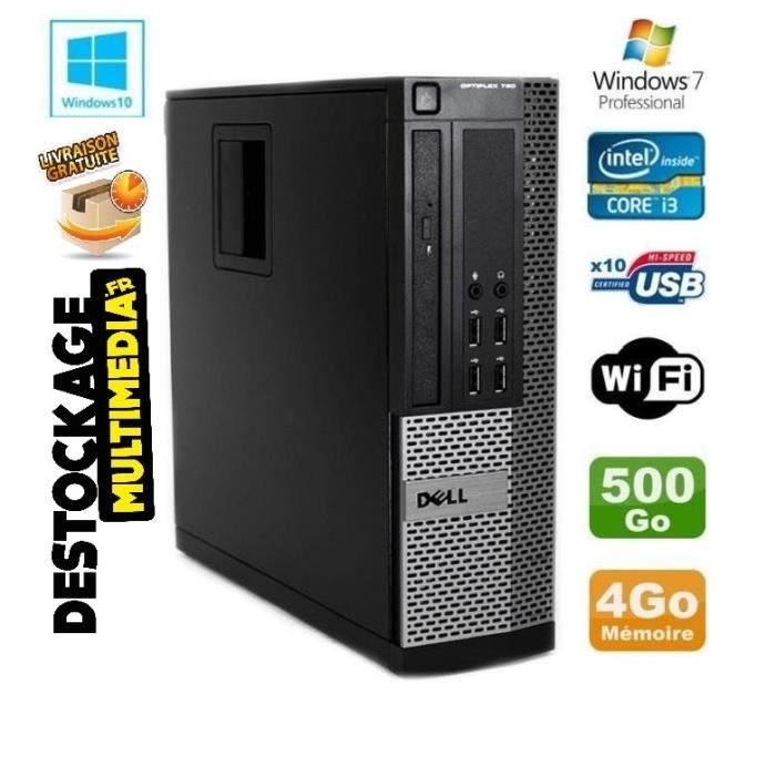 Dell Optiplex 790 core i3 2120 3.3GHZ 4Go 250Go