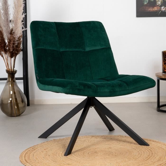 fauteuil industriel - dimehouse - eevi - vert - cuir écologique - 1 place