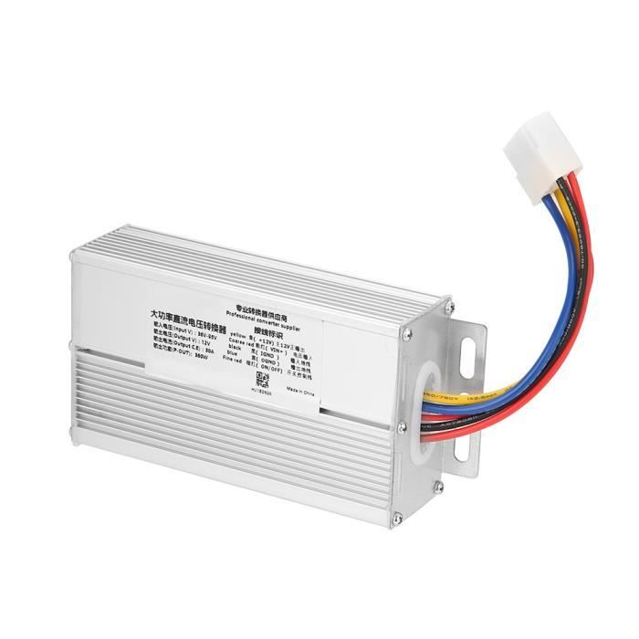 Convertisseur DC 48V-96V à 12V Transformateur Abaisseur 300W Transformateur Alimentation De Sortie 25a Etanche Et Efficace De Haute Qualite