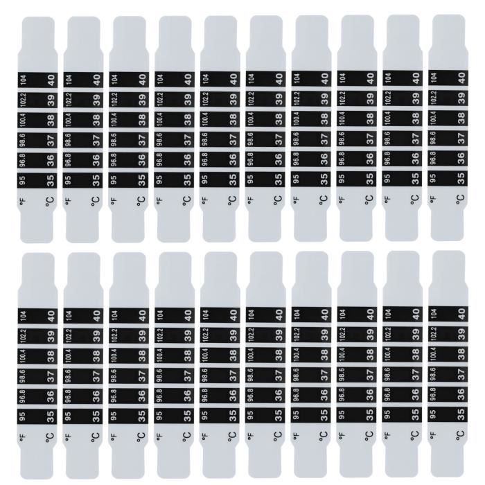 Bandes thermomètre autocollantes verticales, 10 pièces, affichage numérique température pour fermentation du vin  15