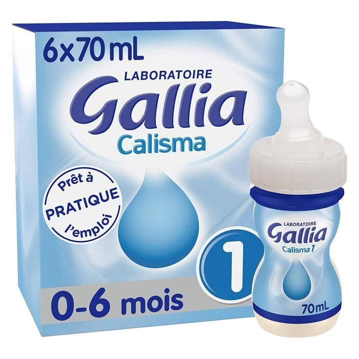 Gallia Calisma 1 coffret naissance mini bouteilles avec tétines 800g -  Pharmacie Cap3000