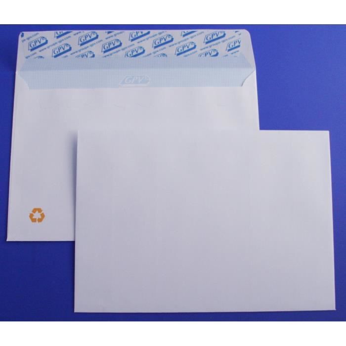 Enveloppes A5 Enveloppe Kraft - C5 - 162x229 - 90g/m² - Bande Adhésive - GPV 505 Enveloppe C5