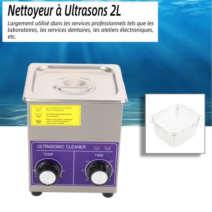 Machine de Nettoyage à Ultrasons Numérique en Acier Inoxydable 30L avec  Fonction de Chauffage, Utilisée pour Nettoyer Les Bijoux, Les Lunettes, Les