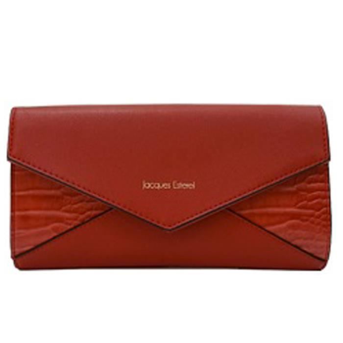 Sac pochette Jacques Esterel rouge 26x15x3 cm Q2142