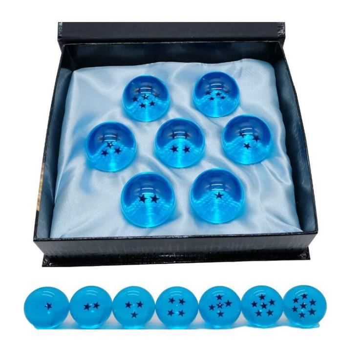 Set De 7 Boules De Dragon Ball – 1 à 7 étoiles, 4,3 Cm, Avec Boîtes Et Carte D’invocation – Collection Anime