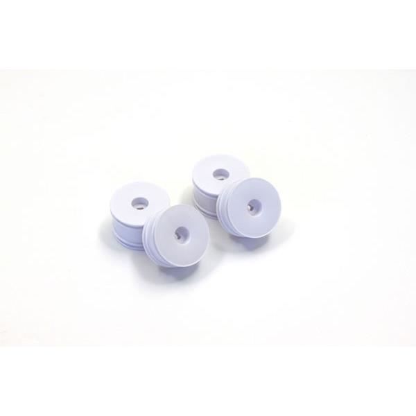 Jantes Pour Mini-Z Buggy Type Optima - Lot De 4 - Blanc - Pièces De Rechange RC Haute Performance