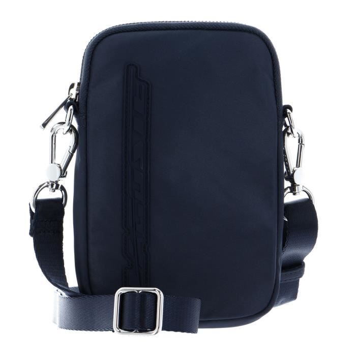 LACOSTE Phone Holder Bleu Nuit Blanc 210346 sac t l phone