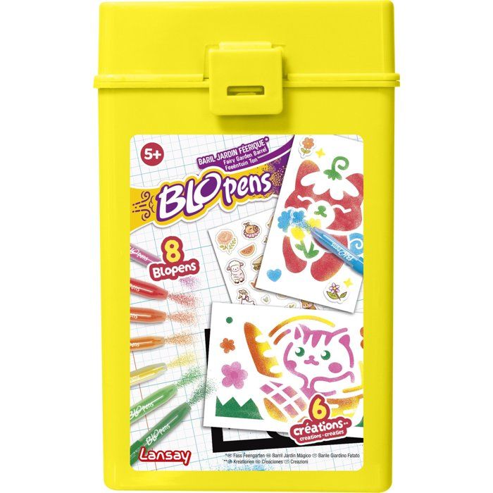 Loisir créatif LANSAY BLOPENS jeu de coloriage BARIL JARDIN FÉERIQUE Dès