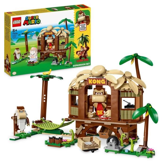 LEGO® Super Mario 71424 Ensemble d'Extension La Cabane de Donkey Kong, Jouet à Combiner avec Pack de Démarrage