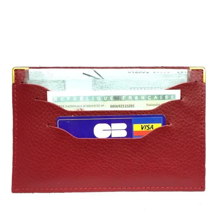 Étui Permis De Conduire Et Cartes Grises - Protection RFID - 5 Compartiments - Cuir