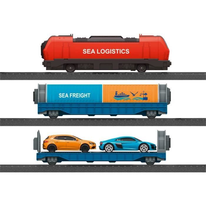 Märklin My World Pack Démarrage Logistique Portuaire - Train Électrique H0 Avec Télécommande Dès 3 Ans