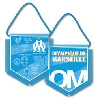 RARE Fanion Football OLYMPIQUE MARSEILLE OM Palmarès
