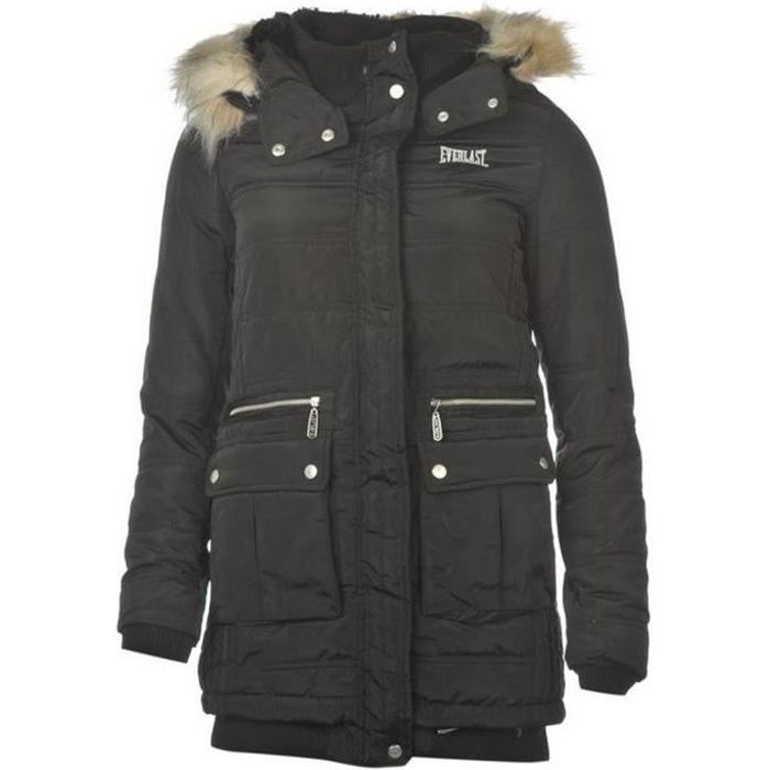 manteau hiver noir femme