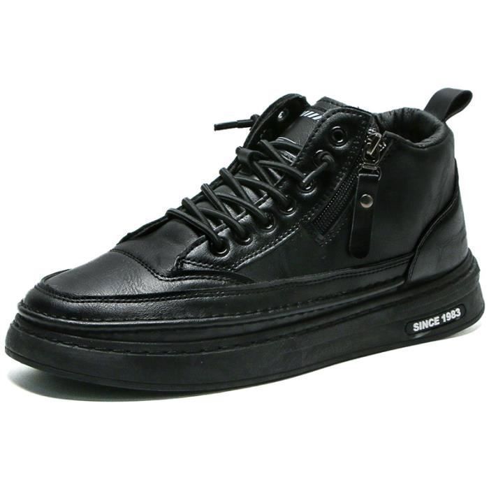 Casual Chaussure Montantes Basket Homme Cuir Chaussures de Course