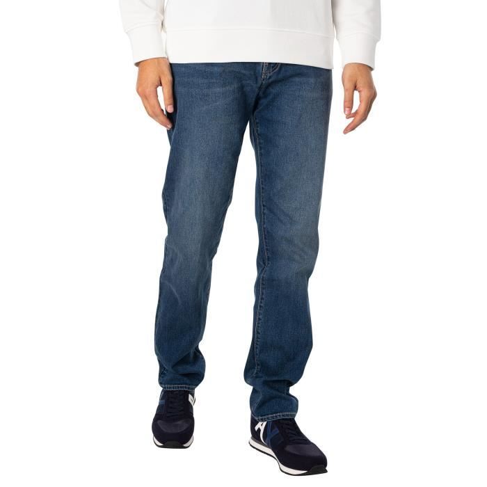 Jean Slim 5 Poches Armani Exchange Homme Bleu