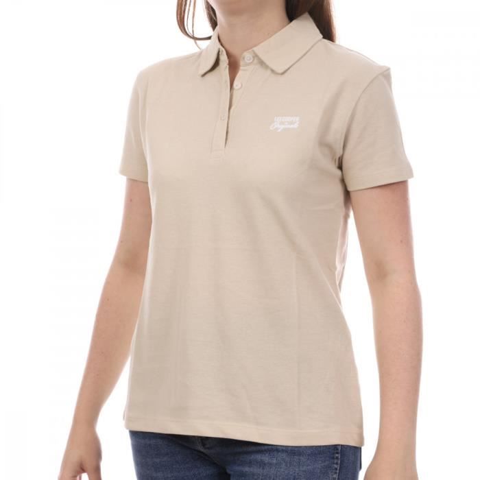 Polo beige femme online