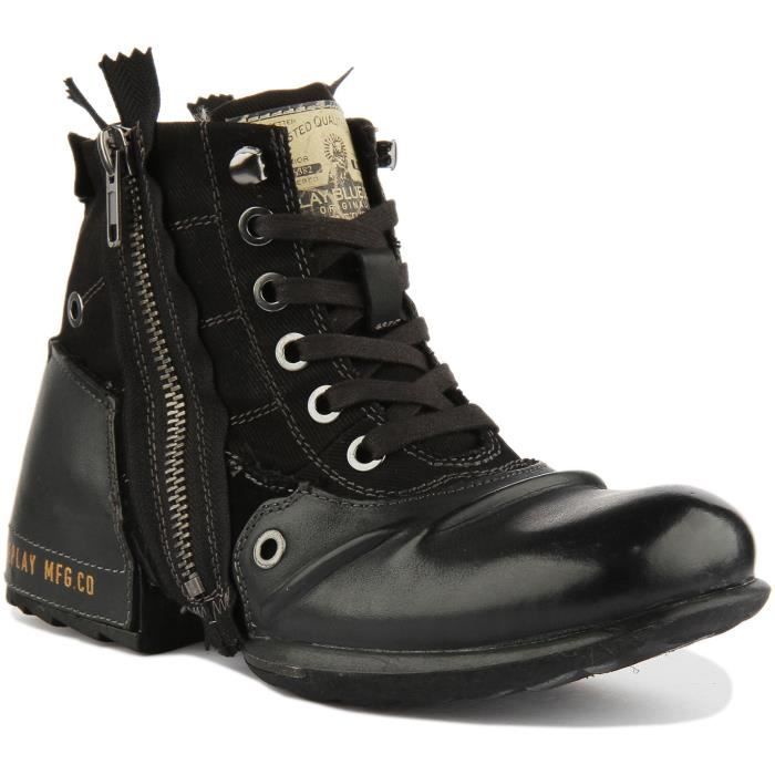 Bottines homme avec fermeture éclair cheap