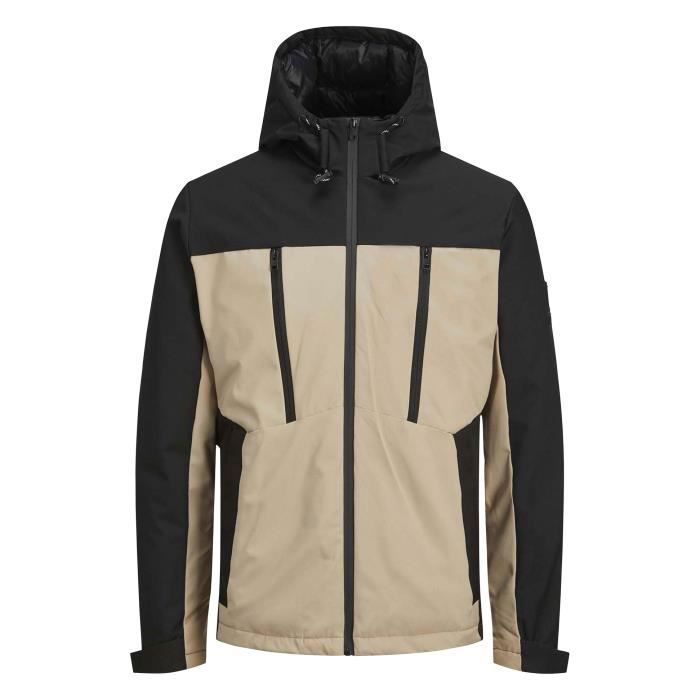 Blouson coupe vent Jack Jones beige Beige Cdiscount Pret a Porter