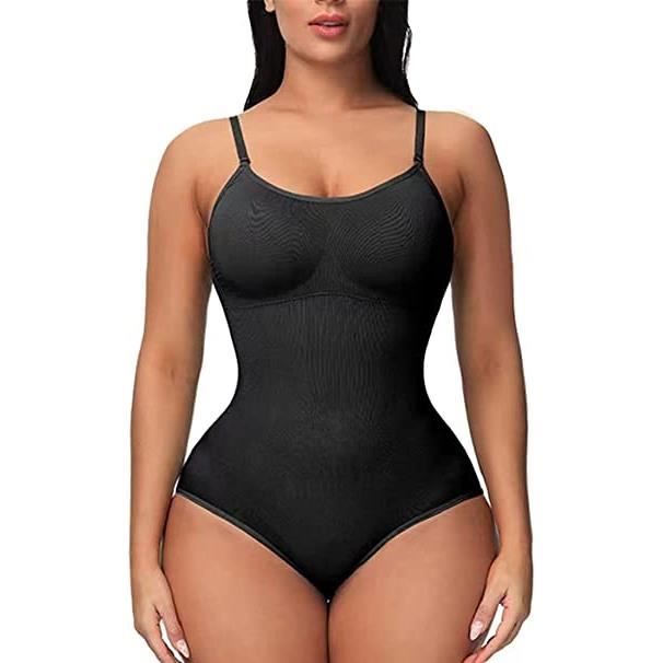 Sculptant Femme Gainant Minceur Bodysuit Amincissant Ventre Plat Lingerie Body Shaper String Reglable Shapewear Sous vetements Noir Cdiscount Pret a Porter