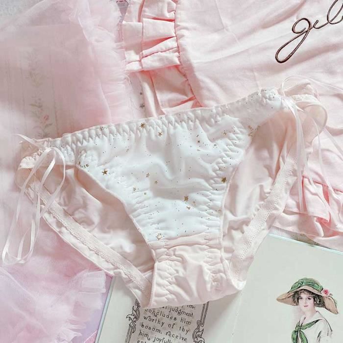 Culotte slip Lolita Lolita En Dentelle Transparente De Style Japonais culotte-slip-lolita-lolita-en-dentelle-transparente-de-style-japonais