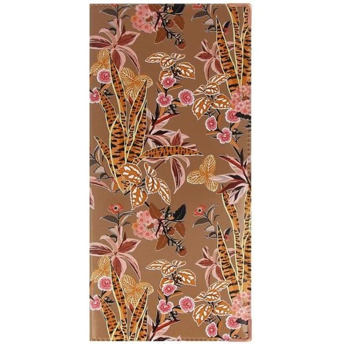 Protège livret de famille couleur motif fleurs Color Pop- Fabrication française – PVC vernis – 22 x 10,5 cm
