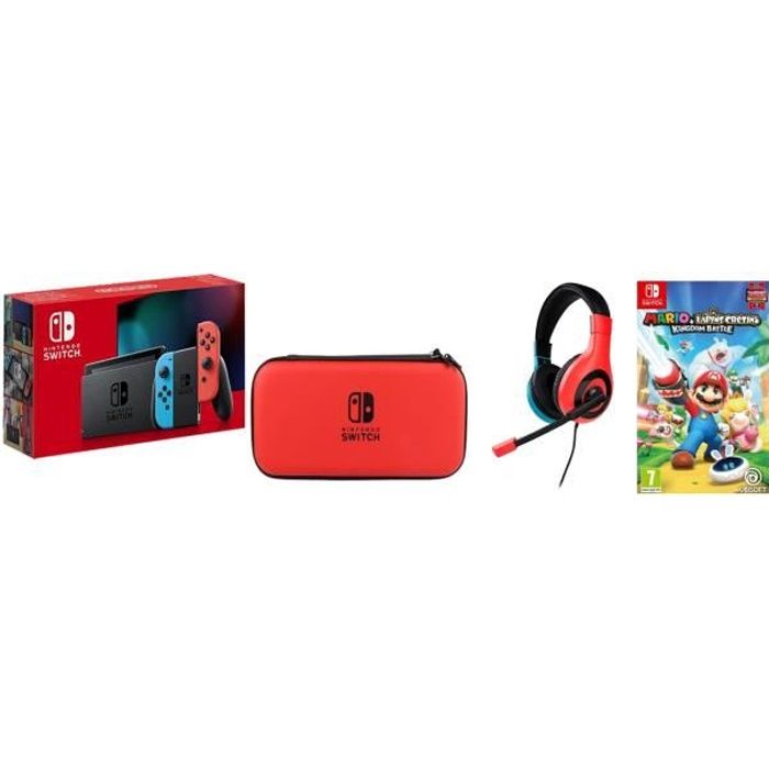 Pack Nintendo Switch Lite Turquoise + Jeu Swtich Mario + The Lapins Crétins  Kingdom Battle + Hasbro Game Night - Cdiscount Jeux vidéo