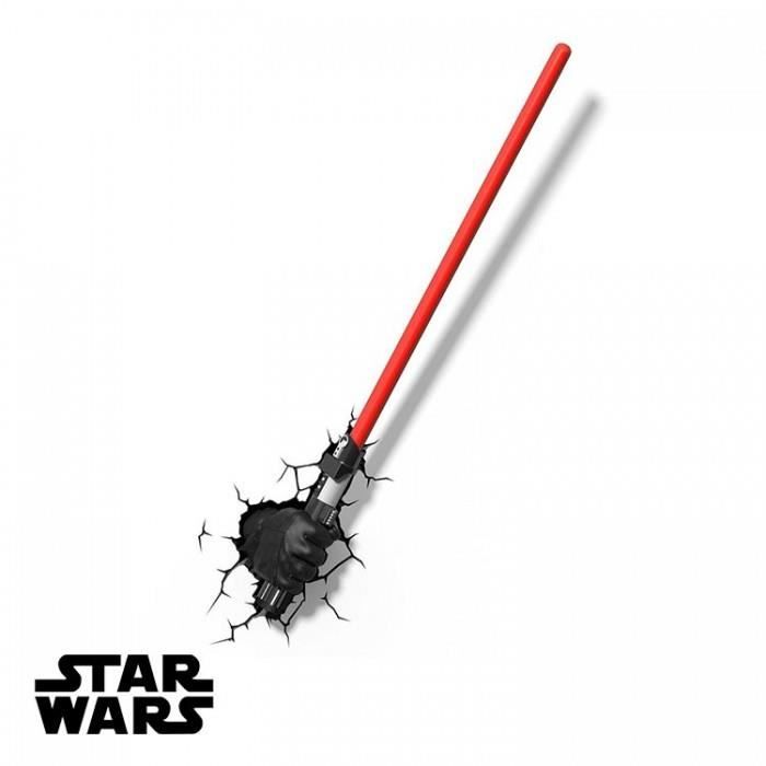 Lampe Star Wars Sabre Laser Dark Vador 3d Avec Sticker Applique Murale Achat Vente Lampe Star Wars Sabre Laser Cdiscount