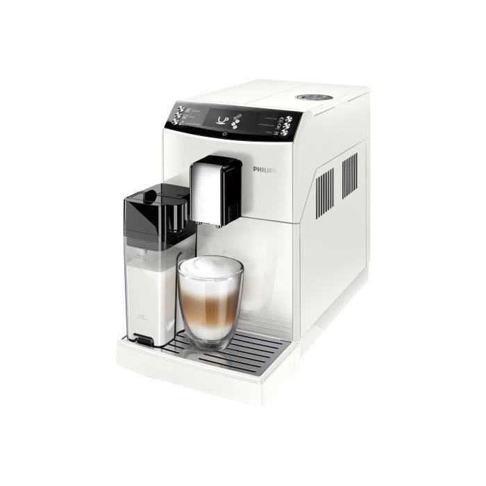 Philips 3100 series EP3362 Machine à café automatique avec buse vapeur Cappuccino blanc brillant