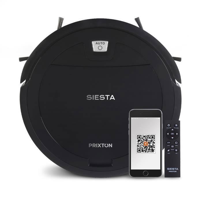 Aspirateur Robot PRIXTON Siesta Grande Puissance daspiration 1000Pa WiFi et App Mobile Programmable Nettoyage Intelligent - Prixton