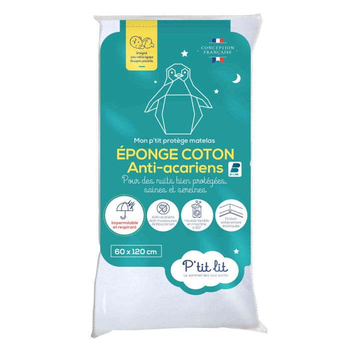 P Tit Lit Protege Matelas Eponge Aegis 60 X 1 Cm Cdiscount Puericulture Eveil Bebe