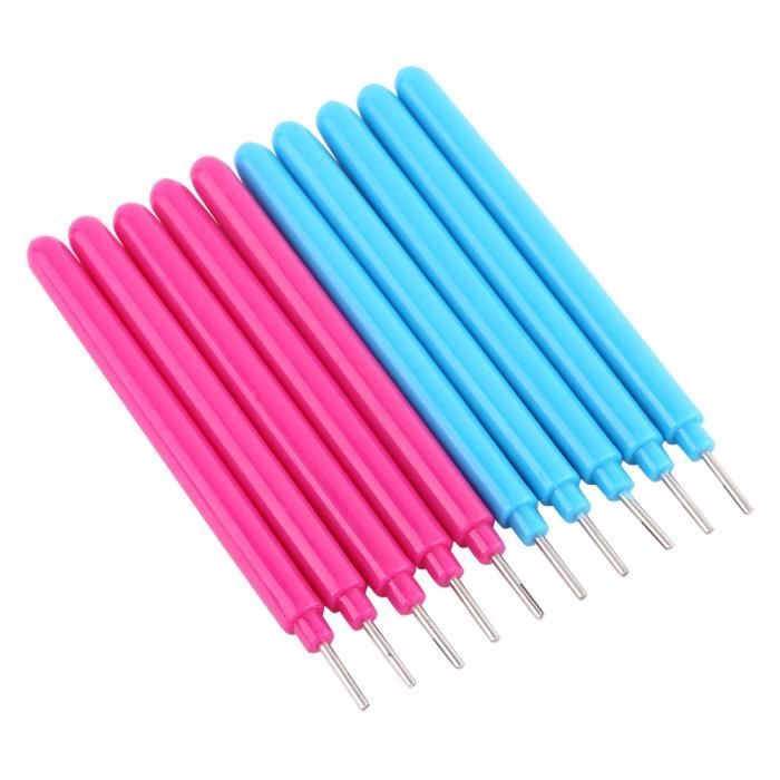 Outil De Quilling à Sertir - 2 Pinces Plastique Pour Créer Des Motifs En Vagues - Loisir Créatif Papier