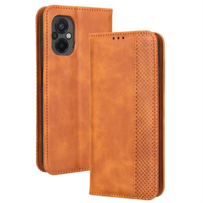 Housse Portefeuille Pour Xiaomi Poco X5 / X5 Pro 5G - Cuir Synthétique, Protection Complète, Neuf