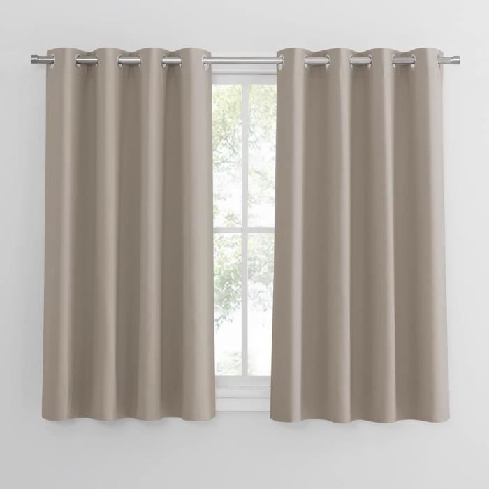 Rideaux Occultants Extérieurs 132x245 Cm - Imperméables, Anti-UV, Isolants Pour Pergola Et Terrasse