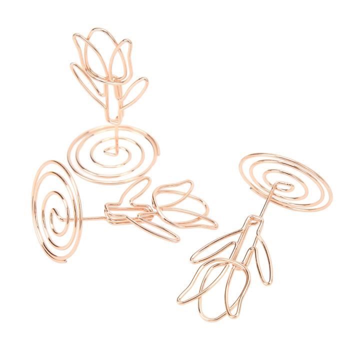 Supports Photo Avec Pinces - Lot De 20 - Porte-cartes, Notes - Base Bois Et Métal