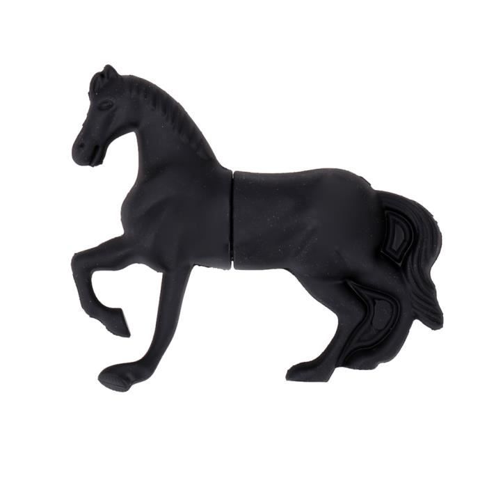 Cheval Dessin Anime En Forme Animale Usb 2 0 Personnalite Memoire Stockage Externe Stick Lecteur Flash Disque U 16g Noir Prix Pas Cher Cdiscount