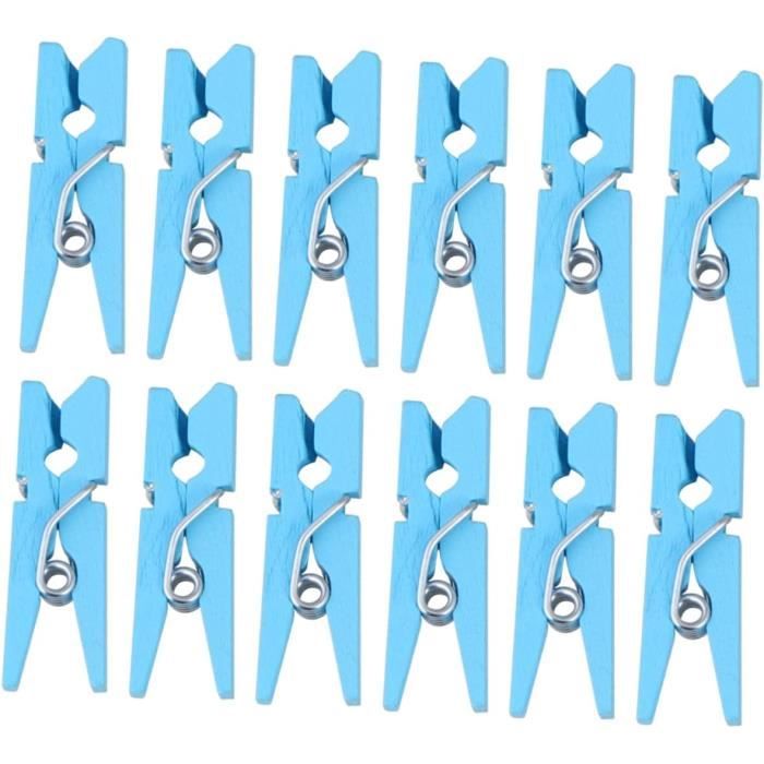 200 Mini Pinces à Linge Violettes Avec Corde – Pour Suspendre Photos, Déco, Projets Créatifs