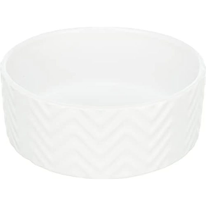 Gamelle pour chien en céramique - TRIXIE - 16 L - 20 cm - Blanc - Céramique - Chien - Taille moyenne - Intérieur