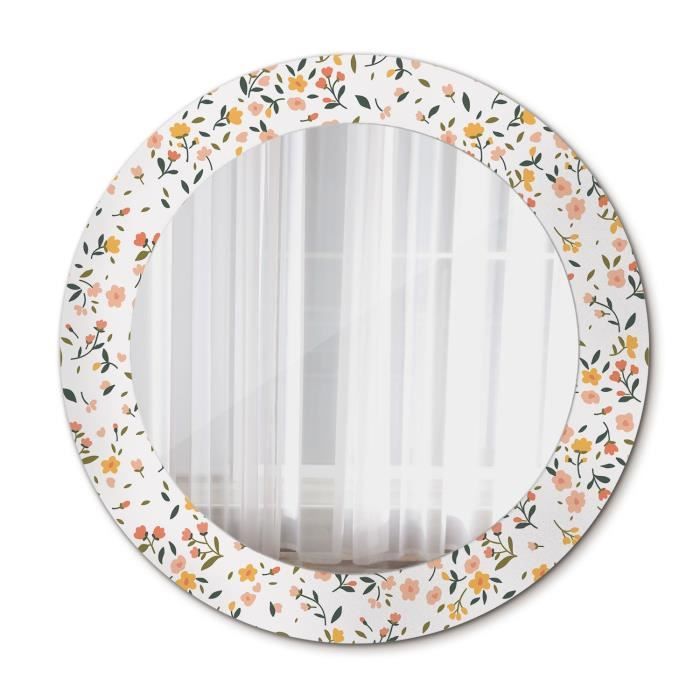 Miroir de Salle de Bain avec Eclairage, Circulaire 60 x 60 CM, 3