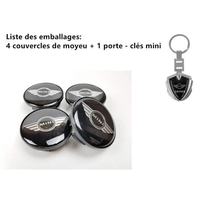 Lot de 4 centre de roue cache moyeu Remplacement pour MINI 54mm（C001）