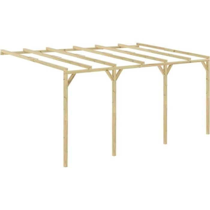 Vidaxl Pergola A Appentis 5 X 3 X 2 1 M Bois Achat Vente Pergola Vidaxl Pergola A Appentis 5 X Cdiscount