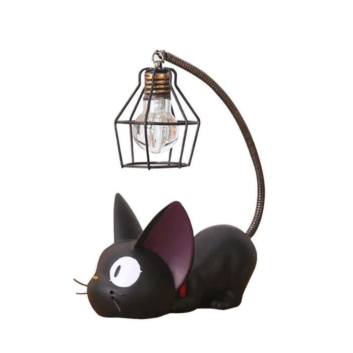 Vorcool Resine Chat Design Lampe Creative Night Light Table Lampes De Chevet Pour La Lecture Fil De Fer Abat Jour Cdiscount Maison