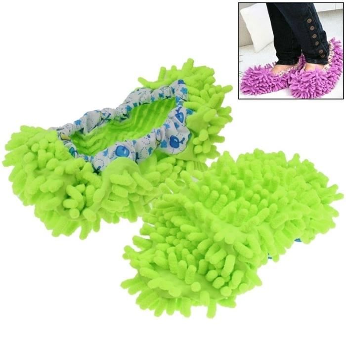 3 Paires De Chaussons Nettoyants Microfibre - Pour Sols, Vitres Et Voiture - Multifonction Et Lavables - 2