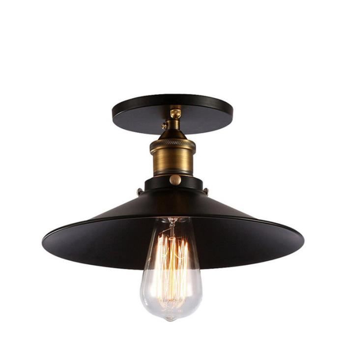 UNI Plafonnier Industrielle E27 36cm Lustre Luminaire pour Couloir Salon Chambre