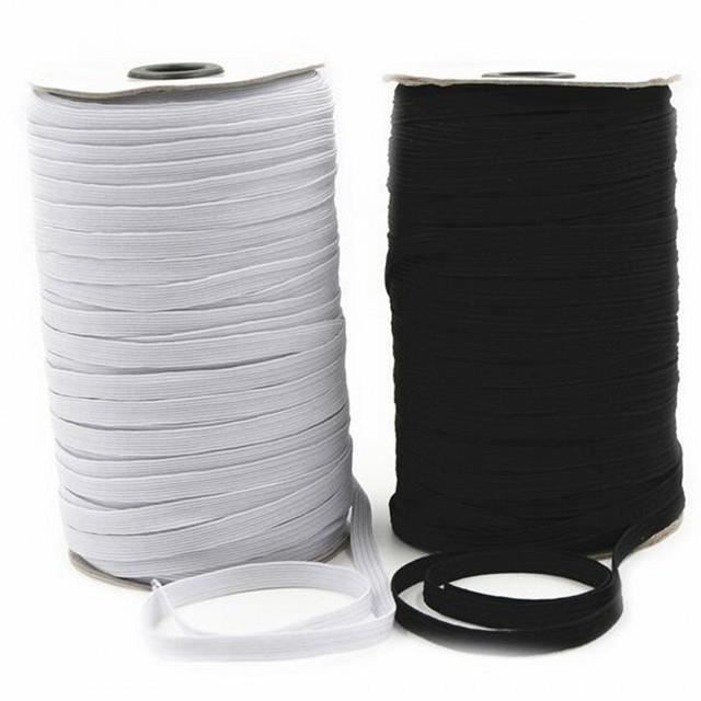 ihaspoko 25 ètres Bande Elastique Couture Noir, 10 15 20 30
