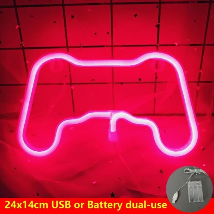 THOTCOC 3D Lampe Forme Manette de Jeux LED Veilleuse Tactile 16